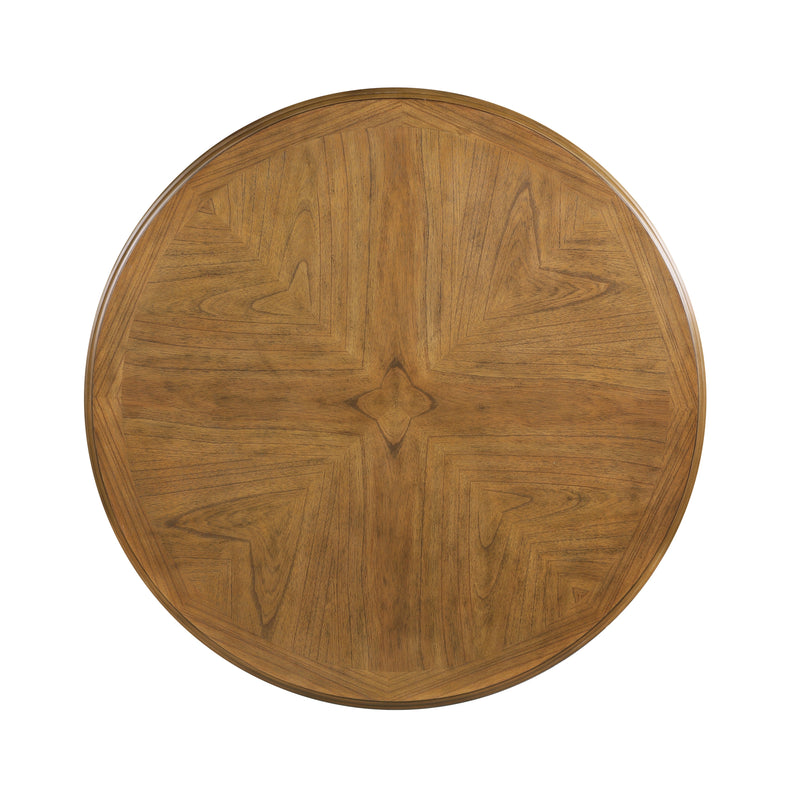 Cori Round Dining 5 Pc Set-Bisque/Brown