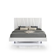 Europa 5/0 Q Headboard, Footboard & Slats-White