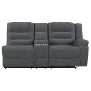 Redondo Raf Console Loveseat W/1 Recliner-Dk Gray