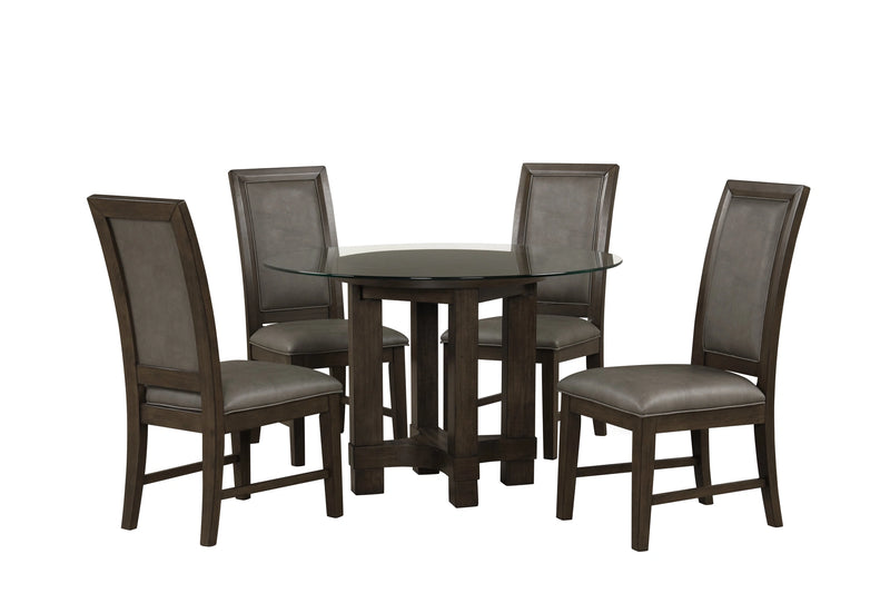 Cityscape 52" Round Dining Table Base-Walnut
