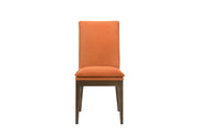 Maggie Dining Chair W/Terracotta Cushion-Walnut