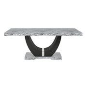 Lyra Dining Table Top And Base Bottom Marble