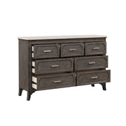 Lisbon Marble Top Dresser-Gray