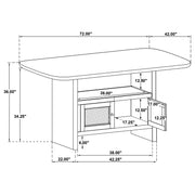 Kailani Counter Height Dining Table - Sims Furniture