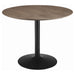 Cora Round Dining Table Walnut and Black image