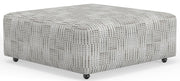Kellen Castered Cocktail Ottoman - Sims Furniture