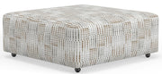 Kellen Castered Cocktail Ottoman - Sims Furniture