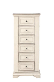 Anastasia Lingerie Swivel Chest W/Mirror-Ant. White