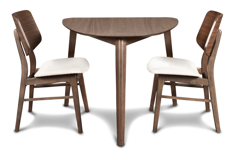 Oscar Corner Table-Walnut