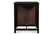 Gia 3 Pc 30" Storage Counter Table & 2 Chairs-Ebony