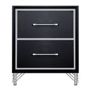 Ava 2 Drawer Nightstand-Ebony
