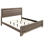 Kauffman California King, E.king, & Queen Panel Bed Washed Taupe - Sims Furniture