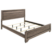 Kauffman California King, E.king, & Queen Panel Bed Washed Taupe - Sims Furniture