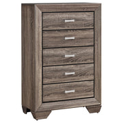 Kauffman 5-drawer Chest Washed Taupe - Sims Furniture