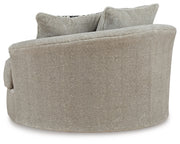 Calnita Oversized Swivel Accent Chair - Sims Furniture