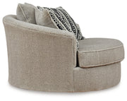 Calnita Oversized Swivel Accent Chair - Sims Furniture