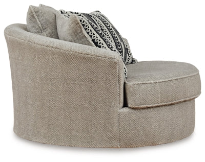Calnita Oversized Swivel Accent Chair - Sims Furniture