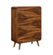 Robyn 5-drawer Chest Dark Walnut - Sims Furniture