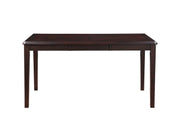 Gia 5 Pc 60" Dining Table & 4 Chairs-Ebony