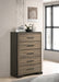 Baker 5-drawer Chest Brown and Light Taupe image