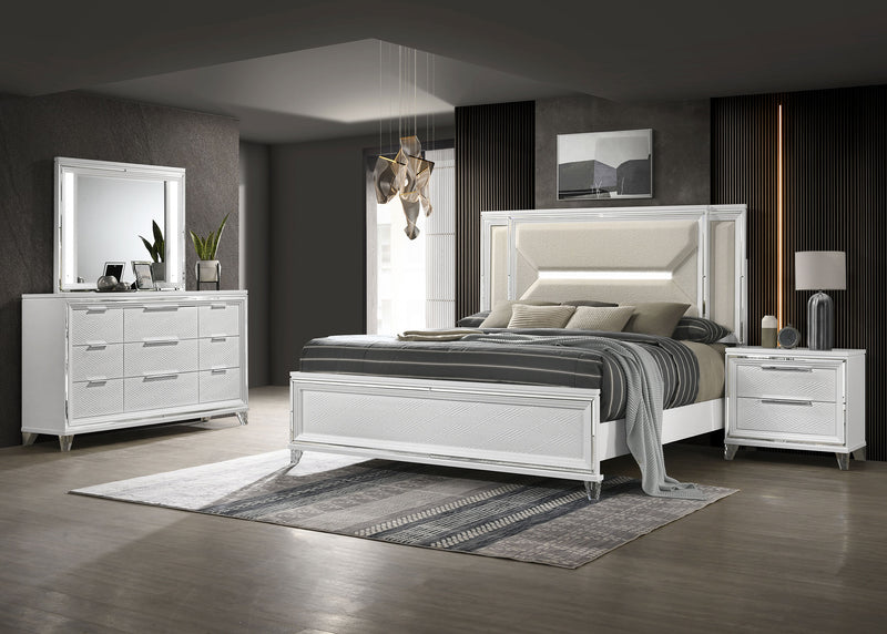 Marmore 4 Pc Bedroom Set - Sims Furniture