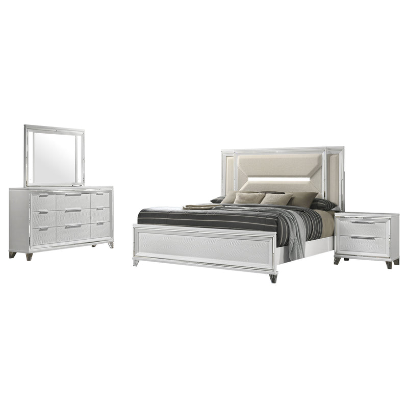 Marmore 4 Pc Bedroom Set - Sims Furniture