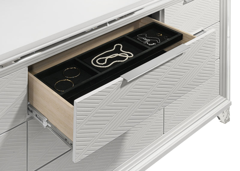 Marmore 4 Pc Bedroom Set - Sims Furniture