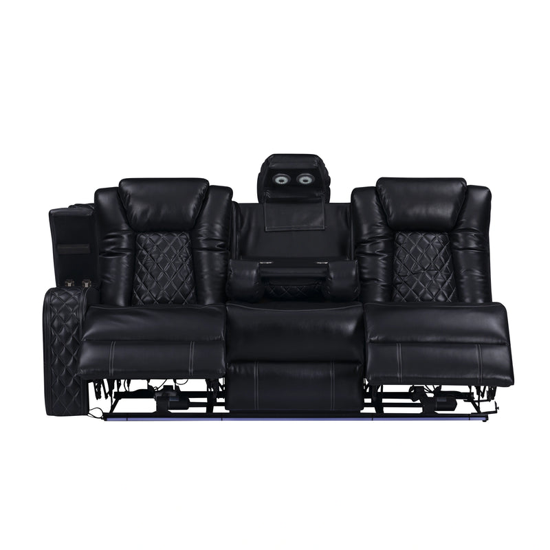 Orion Ii Laf Sofa W/Pwr Fr & Hr-Black