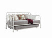 Marina Twin Metal Daybed with Trundle White image