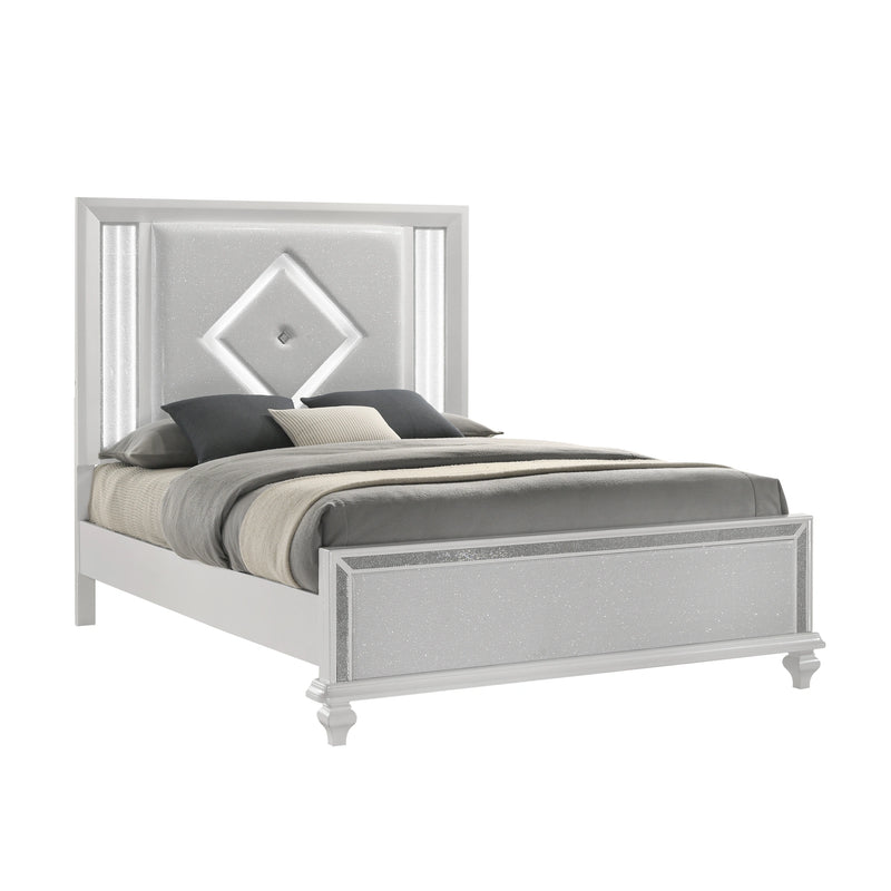 STARDUST Eastern King-California King K LIGHTED HEADBOARD-WHITE