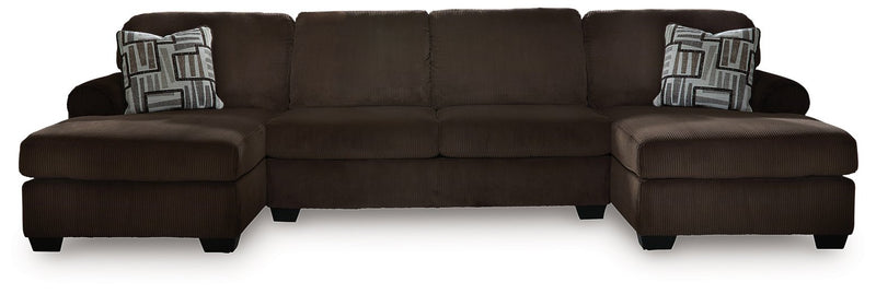 Kimlee Sectional with Double Chaise - Sims Furniture