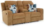 Kanlow Reclining Loveseat with Console - Sims Furniture