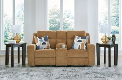 Kanlow Reclining Loveseat with Console - Sims Furniture