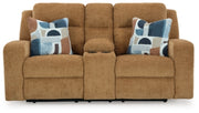Kanlow Reclining Loveseat with Console - Sims Furniture
