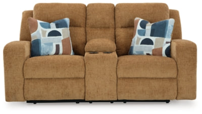 Kanlow Reclining Loveseat with Console - Sims Furniture