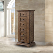 Mar Vista Swivel Lingerie Chest W/Mirror-Walnut