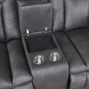 Morello Console Loveseat W/Pwr Fr-Gray