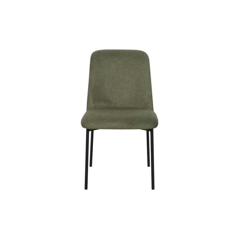 Erik Side Chair W/ Black Metal Frame -Green (2 Per Carton)