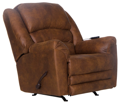 Hayden Chaise Rocker Recl w/Heat/Massage & Oversize Xtra Comfort Footrest - Sims Furniture
