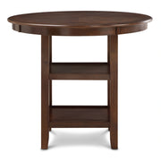 Amy 5 Pc 42" Round Counter Dining Set-Cherry