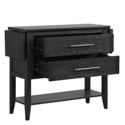 Sable Crest Drop Leaf Server-Black
