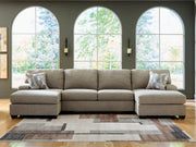 Newellen Sectional with Double Chaise - Sims Furniture