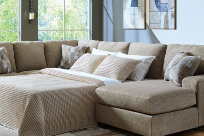 Newellen Sleeper Sectional with Chaise - Sims Furniture