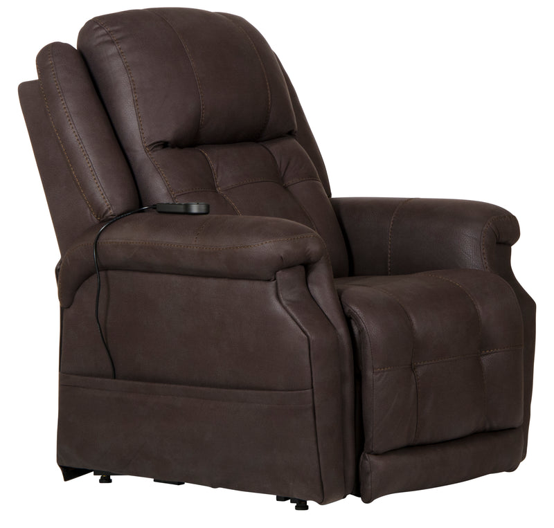 Haywood Power Headrest Power Lift Lay Flat Recliner w/Heat & Msg - Sims Furniture