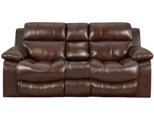 Positano Reclining Console Loveseat - Sims Furniture