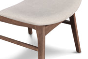 Oscar Chair With Natural Cushion-Walnut