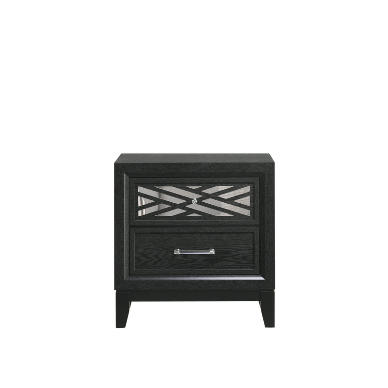 Obsidian Nightstand-Black