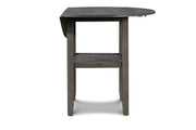 Gia 3 Pc 42" Counter Drop Leaf Table & 2 Chairs-Gray