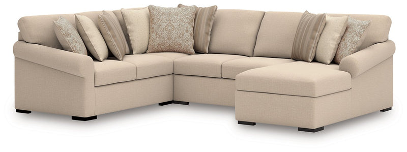 LadyMae Sectional with Chaise - Sims Furniture