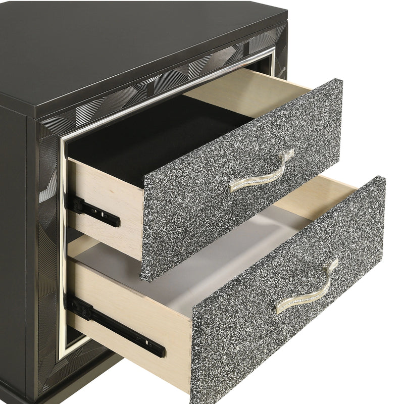 Radiance Nightstand-Black Pearl